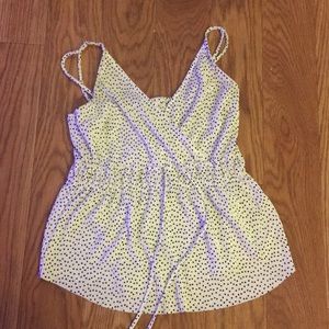 White and black tank top